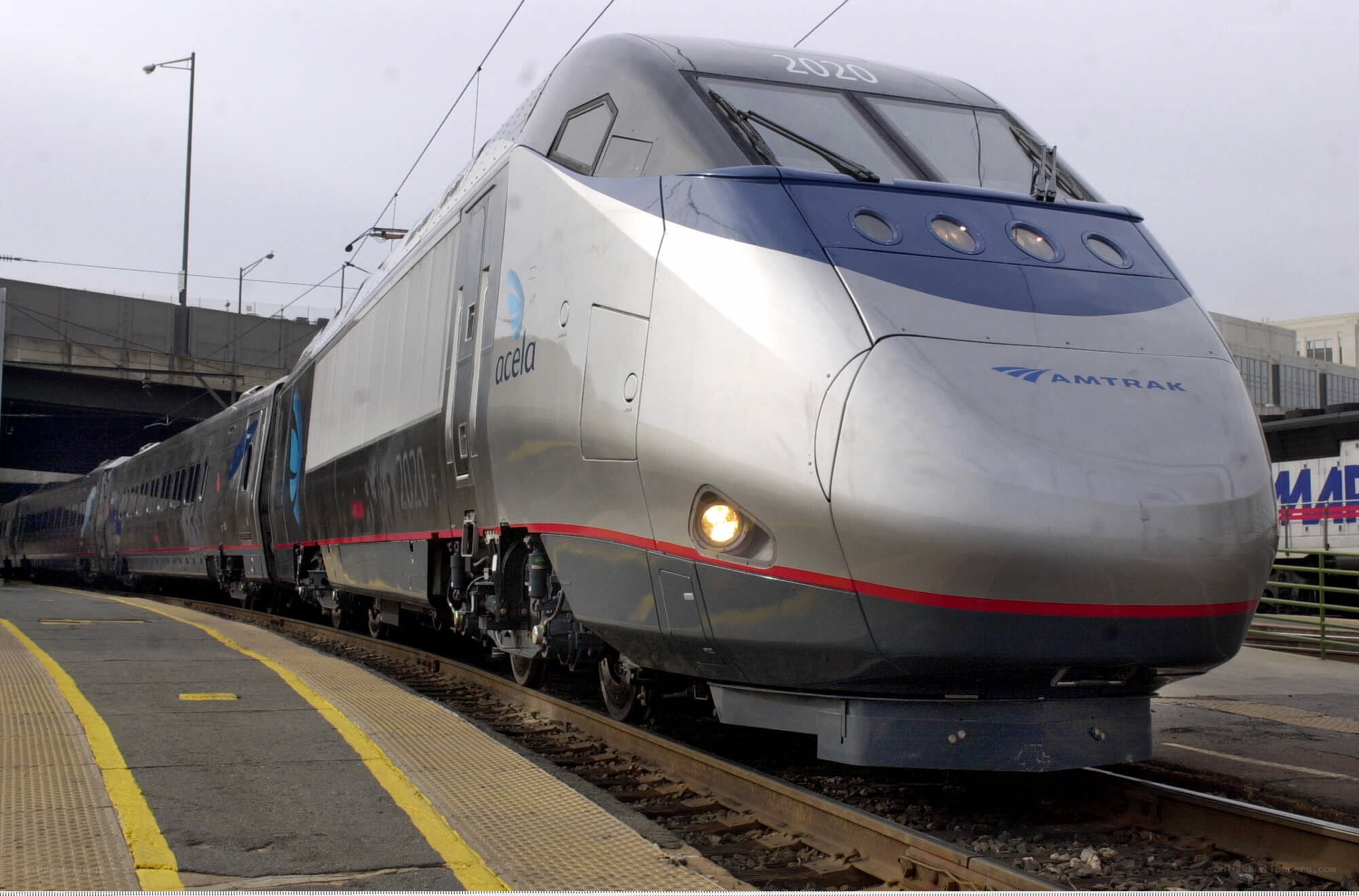 Amtrak Acela train at station