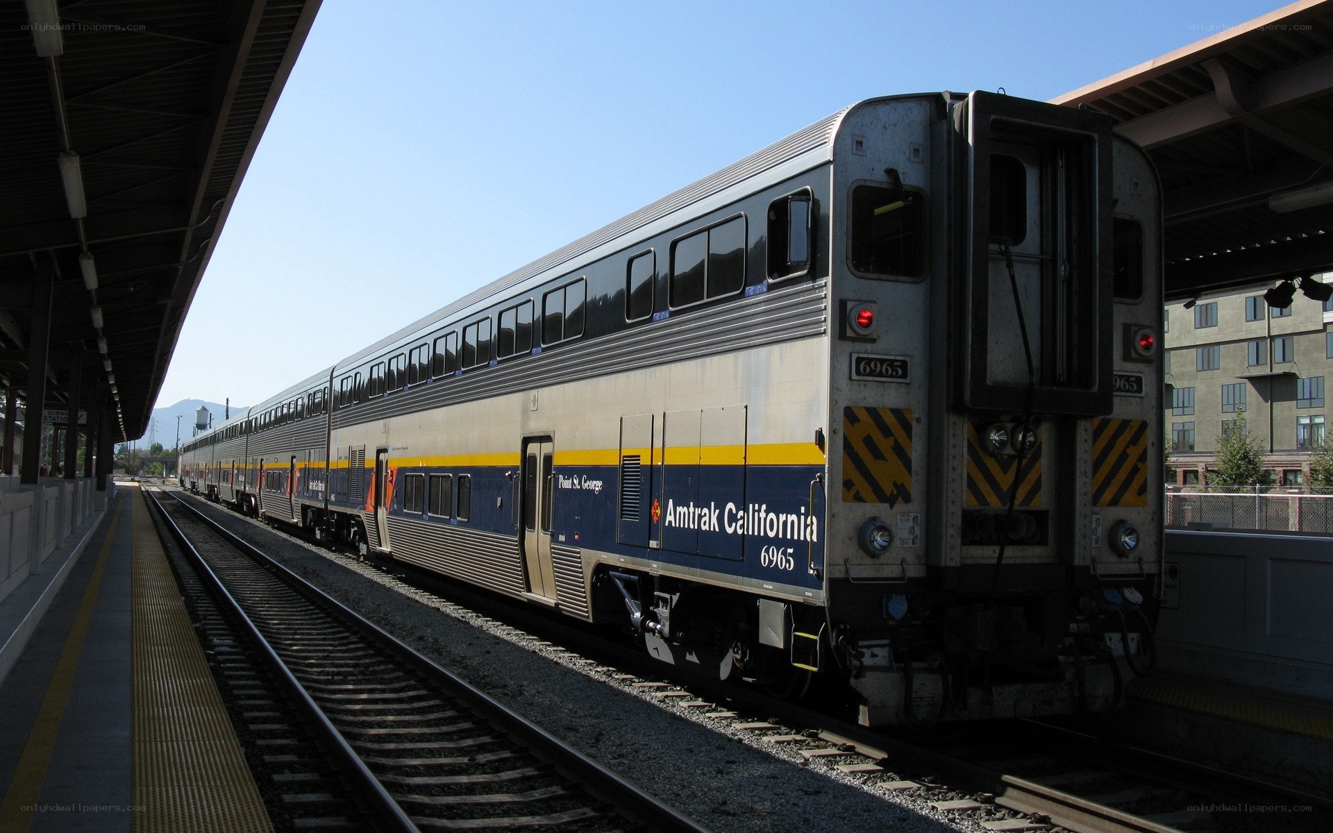 Amtrak California train at station