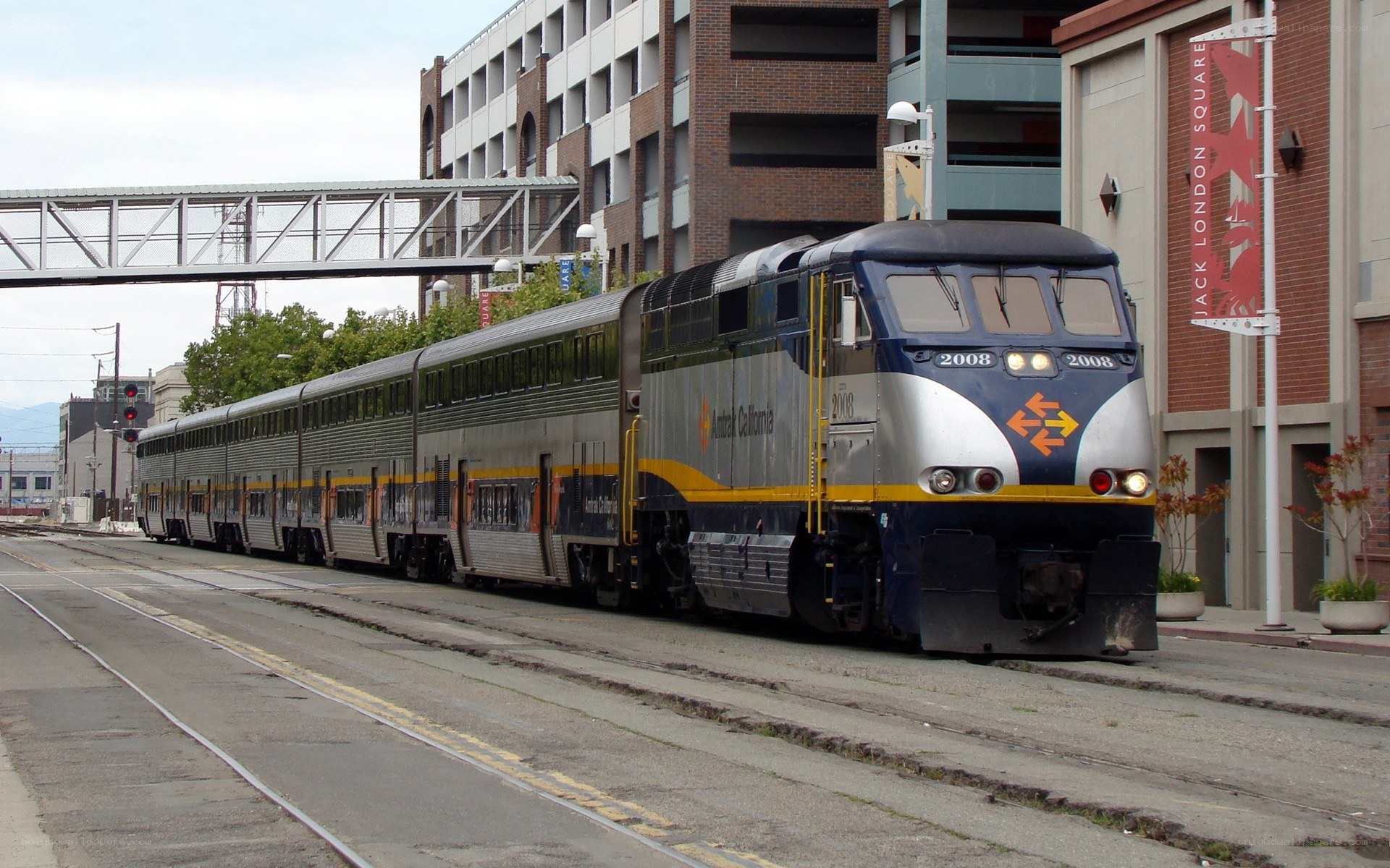 Amtrak California train at station