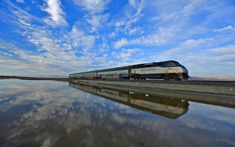 Amtrak California Train — Blue, Serene