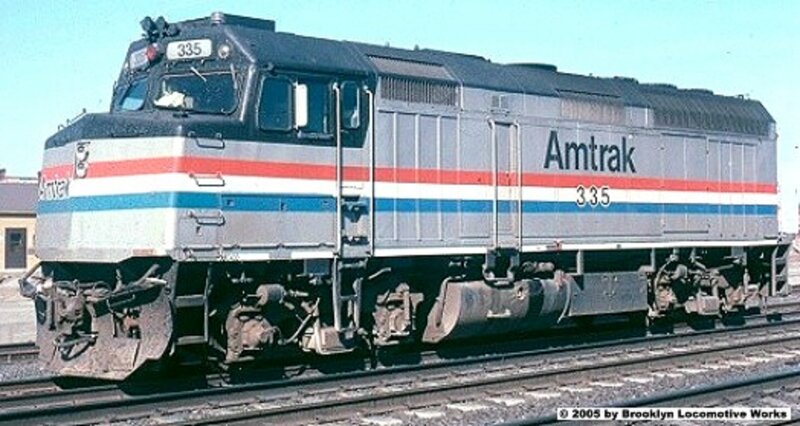 Amtrak locomotive 335