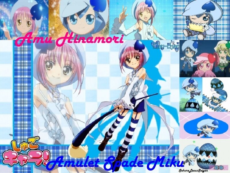 Amu Hinamori Character — Blue