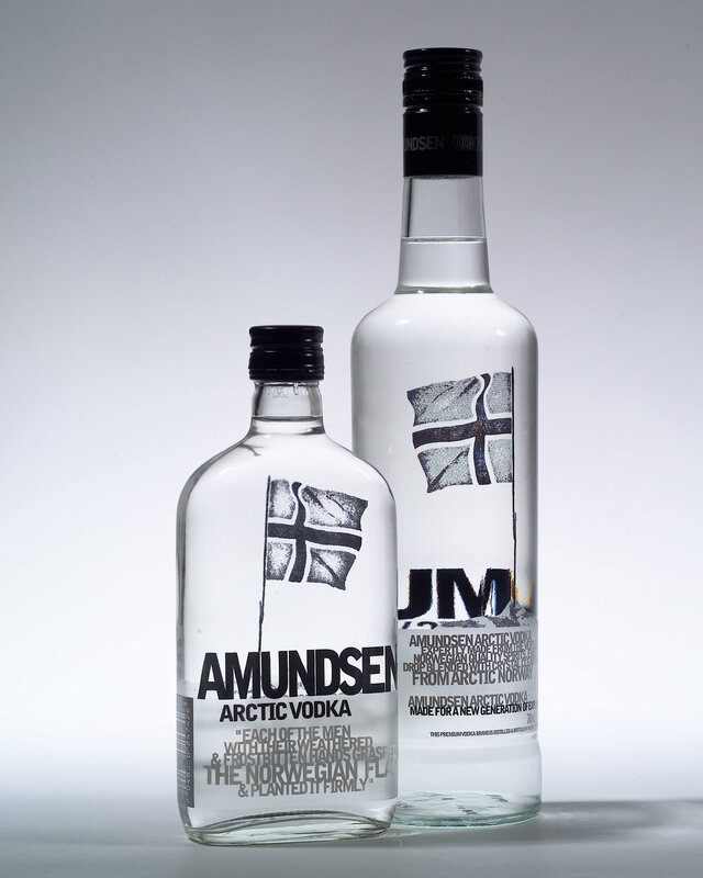 Amundsen Arctic Vodka bottles