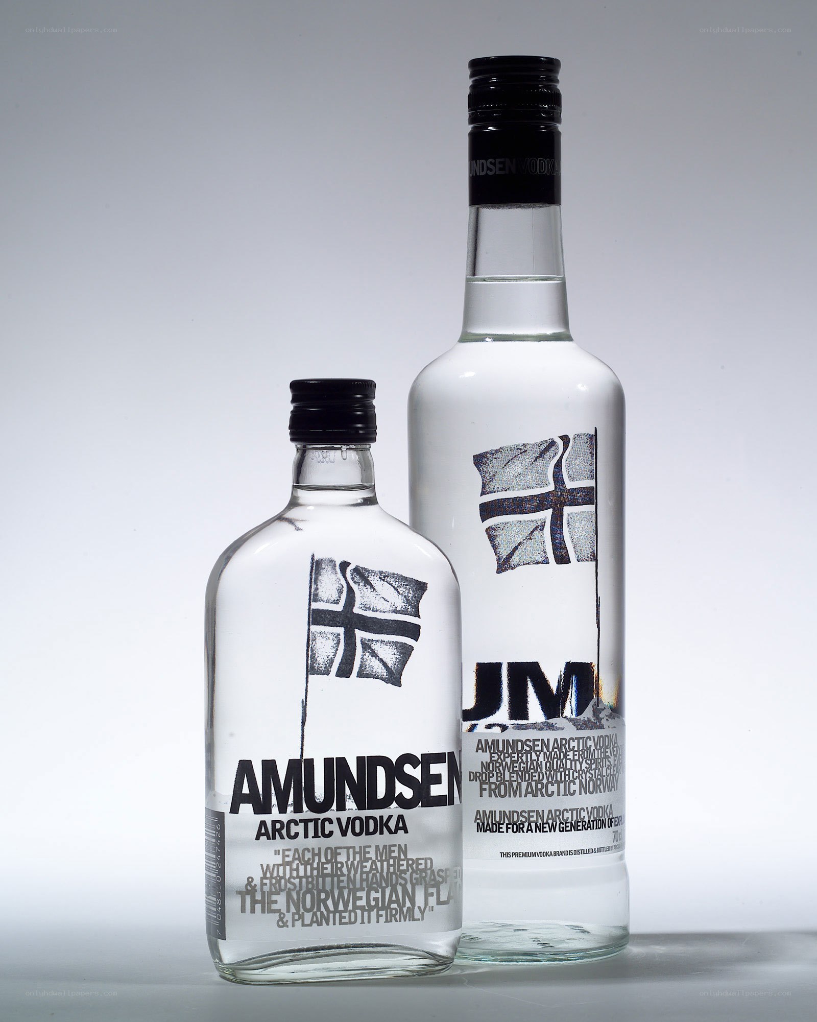Amundsen Arctic Vodka bottles