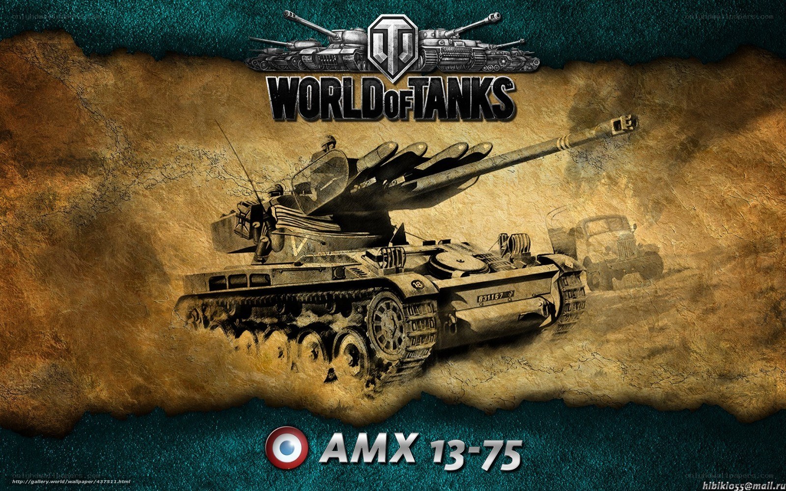 AMX 13-75 tank artwork