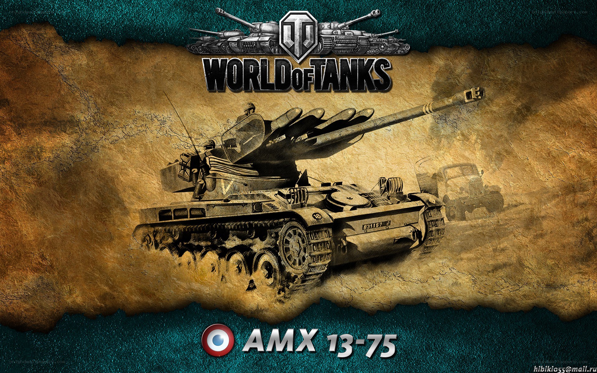 AMX 13-75 tank artwork