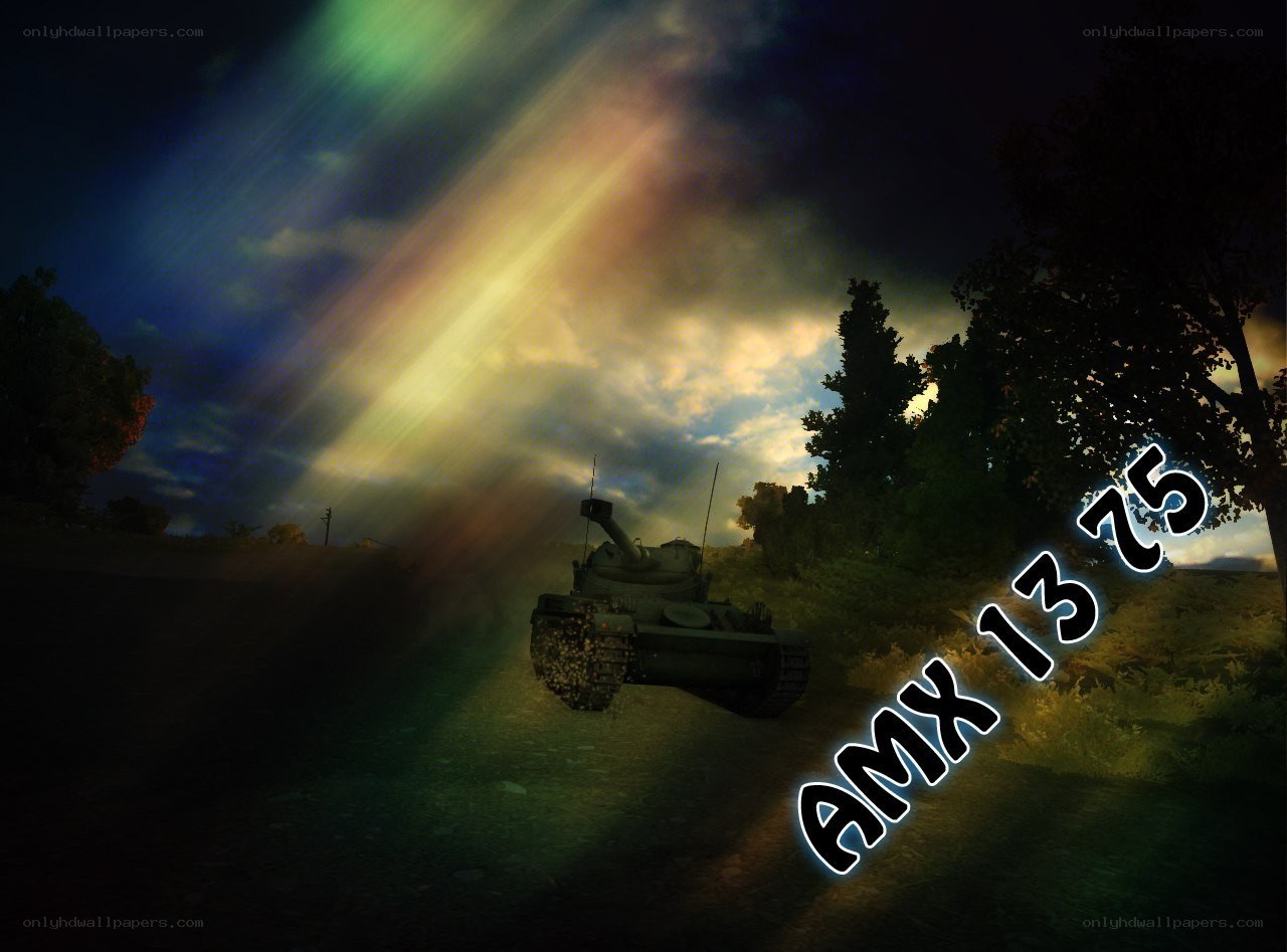 AMX 13 75 tank at night