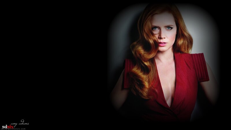 Amy Adams in a red dress