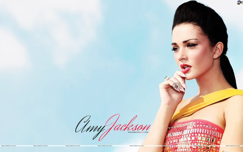 Amy Jackson in colorful dress