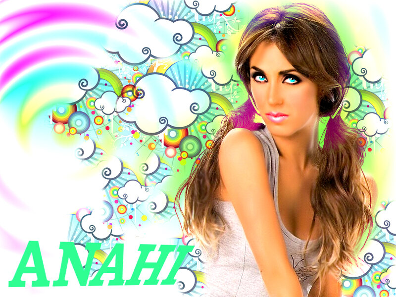 Anaïs with colorful background