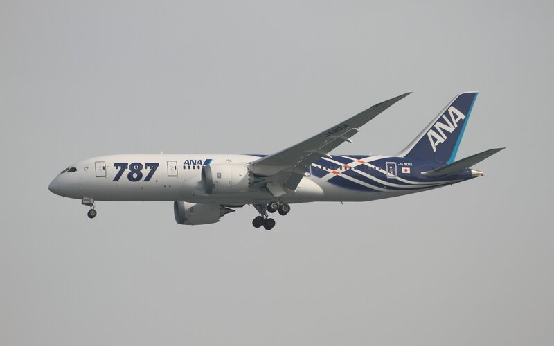 ANA Boeing 787 in flight