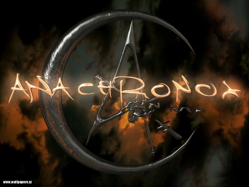 Anachronox logo with crescent and star