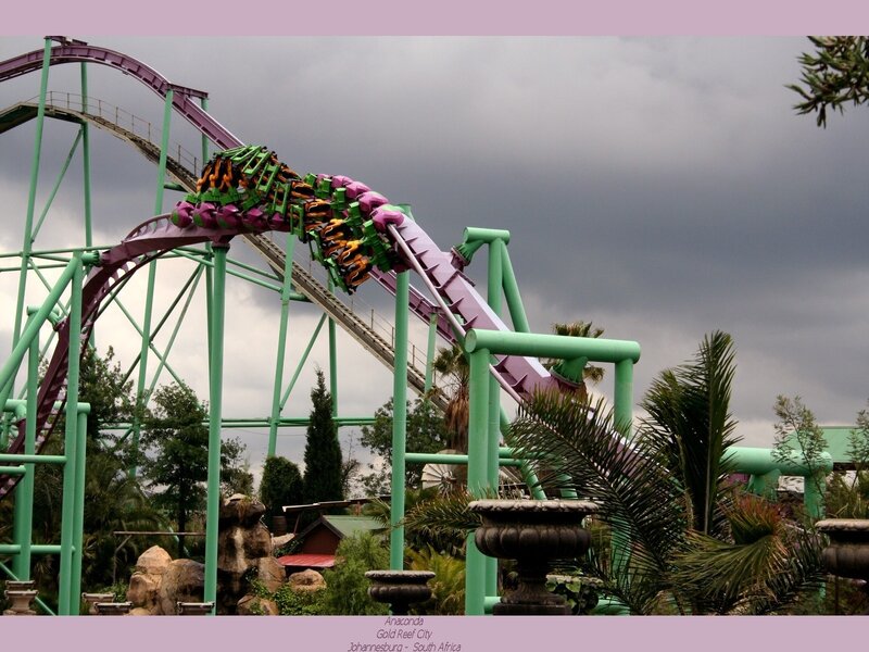 Anaconda roller coaster at Gold Reef City