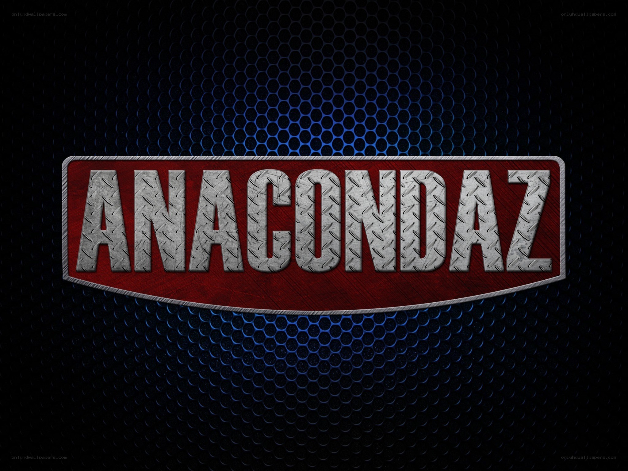 Anacondaz logo on mesh background