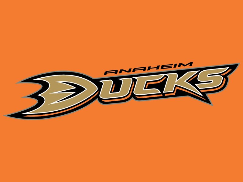 Anaheim Ducks Logo — Orange