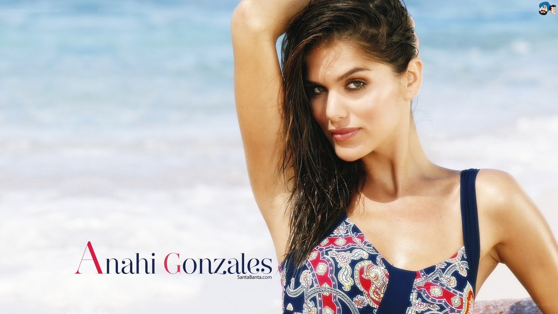 Anahi Gonzalez at the beach