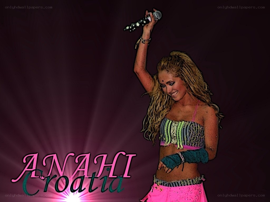 Anahi performing in Croatia