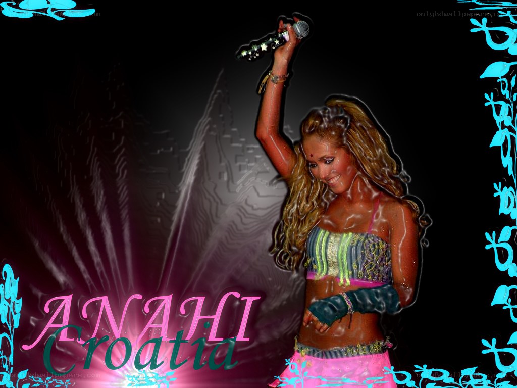 Anahi performing in Croatia