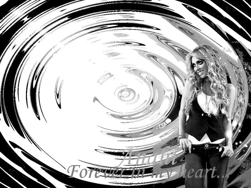 Anahi portrait with swirl effect