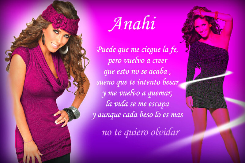 Anahi song lyrics image