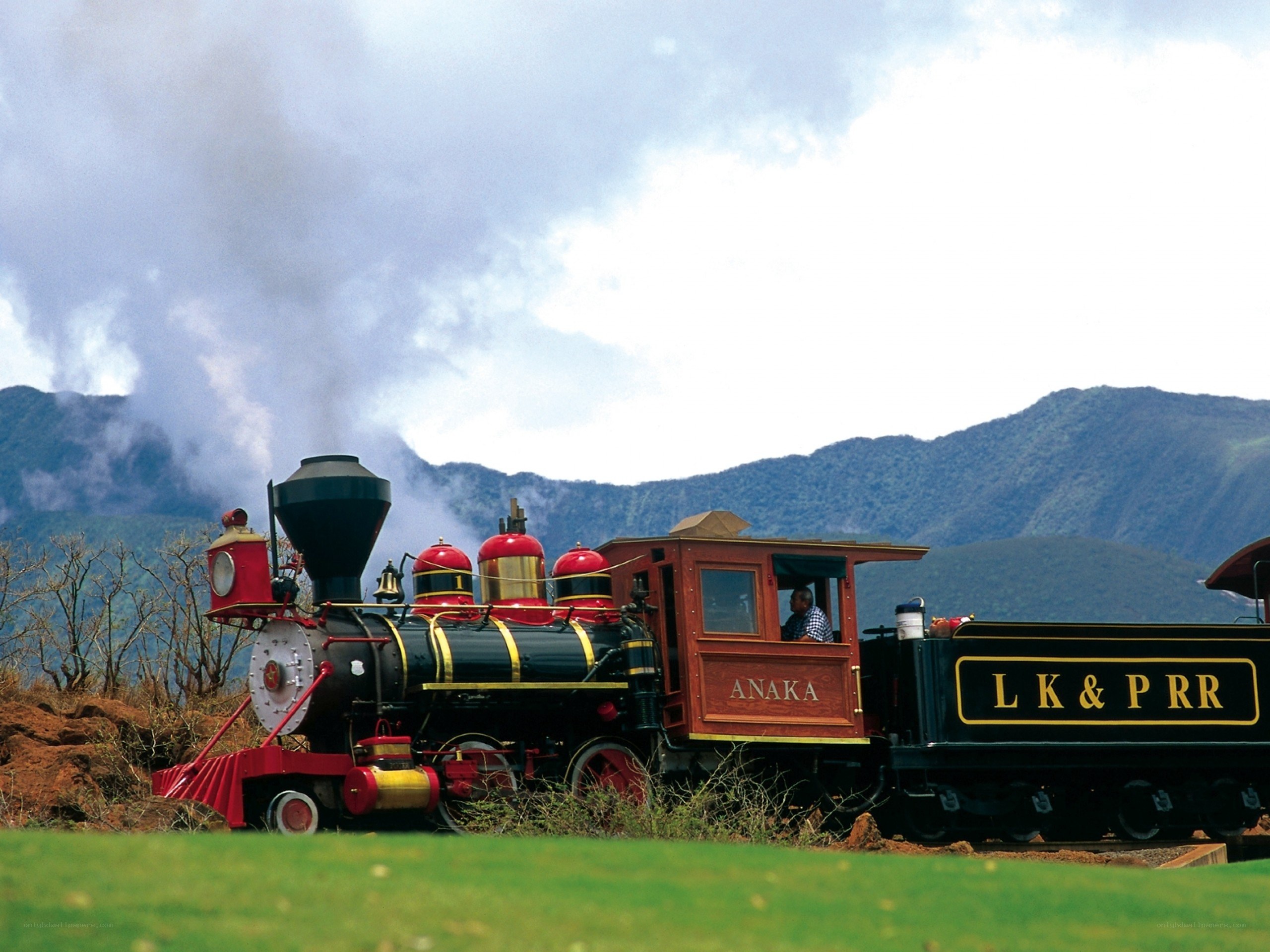 Anaka steam train in Hawaii