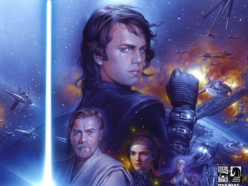 Anakin Skywalker Portrait — Blue