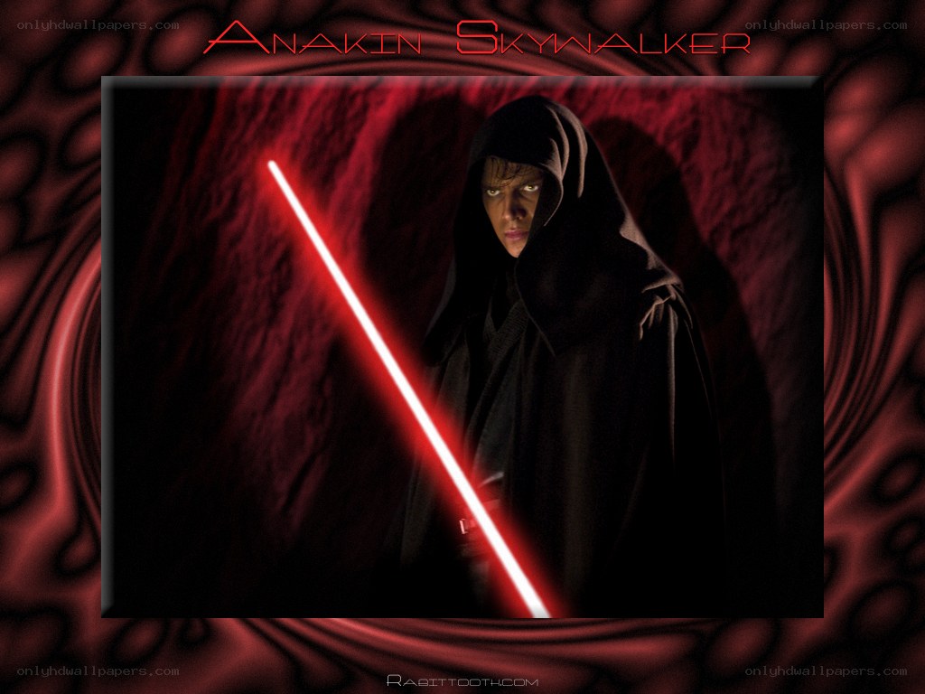 Anakin Skywalker with lightsaber