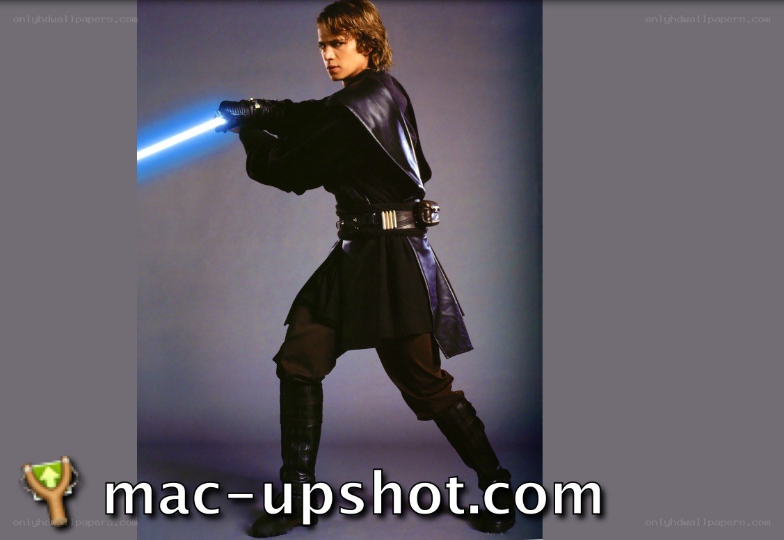 Anakin Skywalker with lightsaber