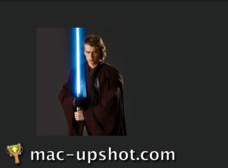 Anakin Skywalker with lightsaber