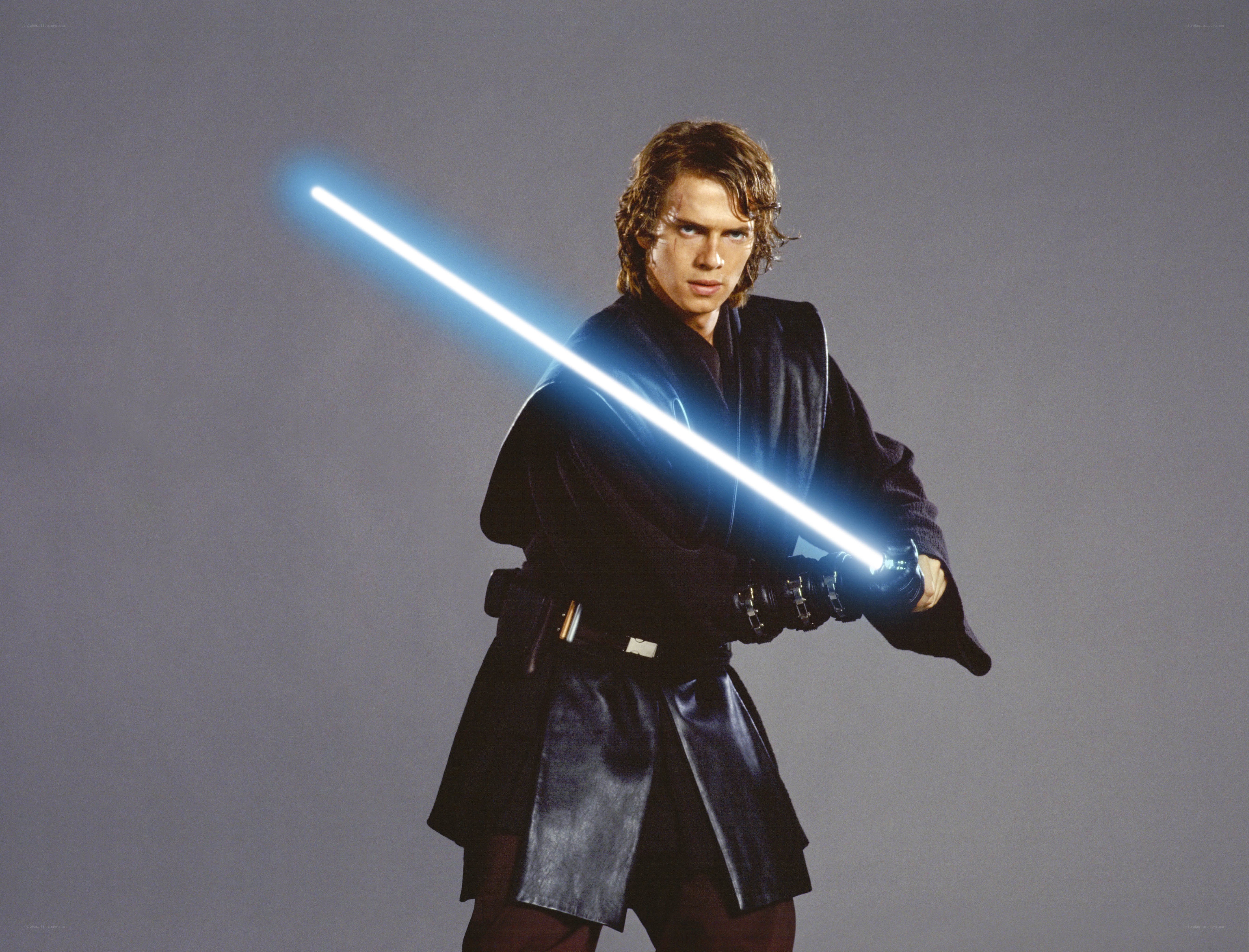 Anakin Skywalker with lightsaber