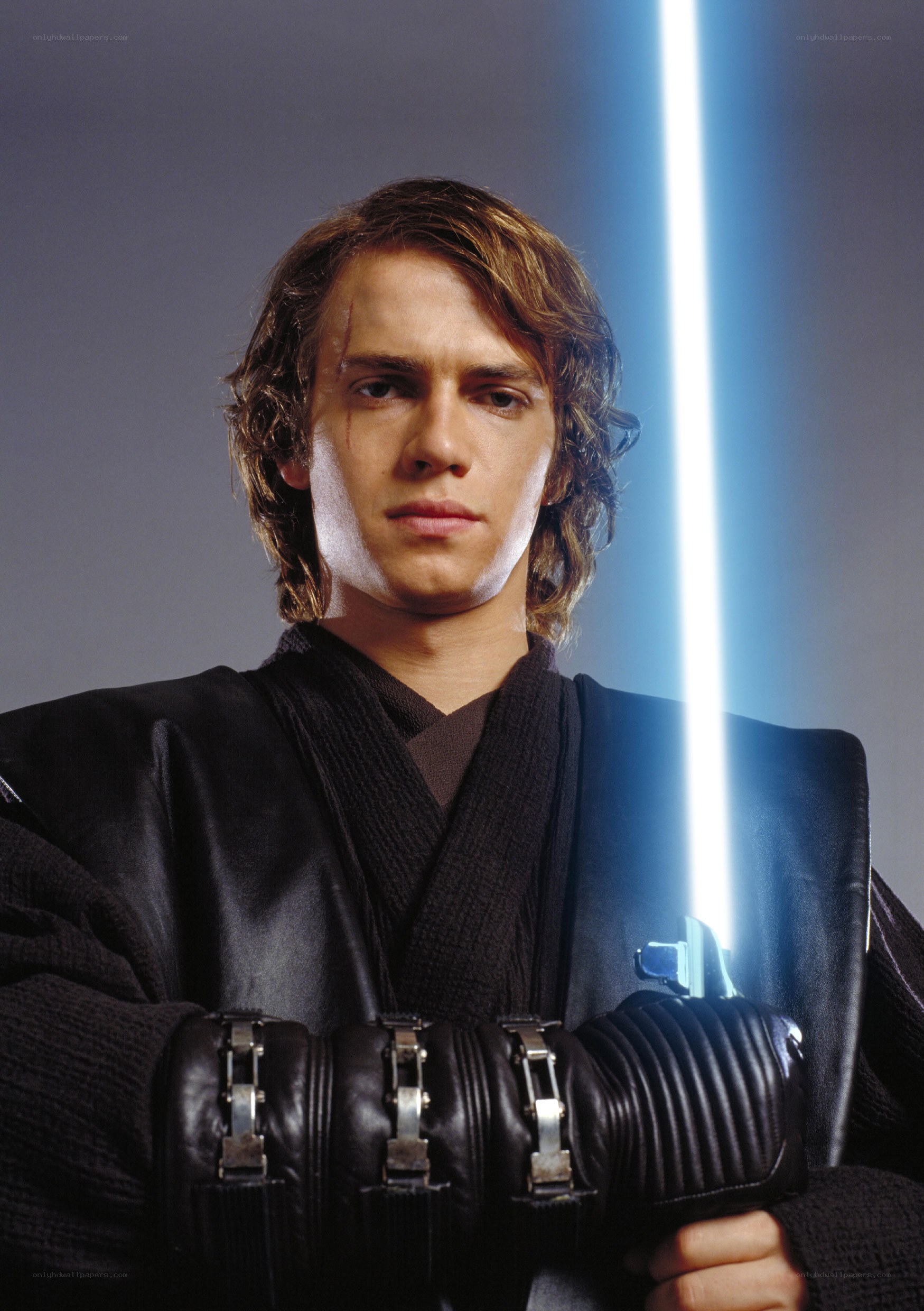 Anakin Skywalker with lightsaber