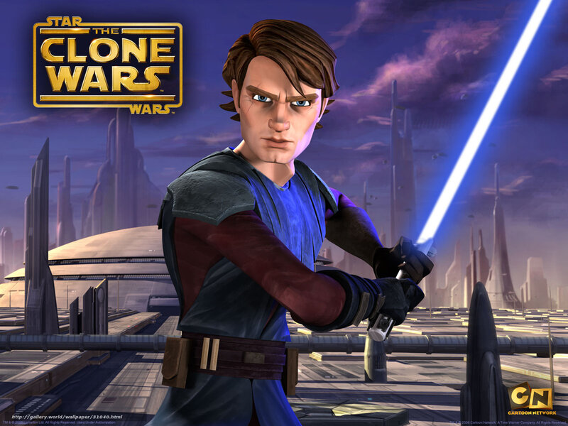 Anakin Skywalker with Lightsaber — Blue, Dramatic