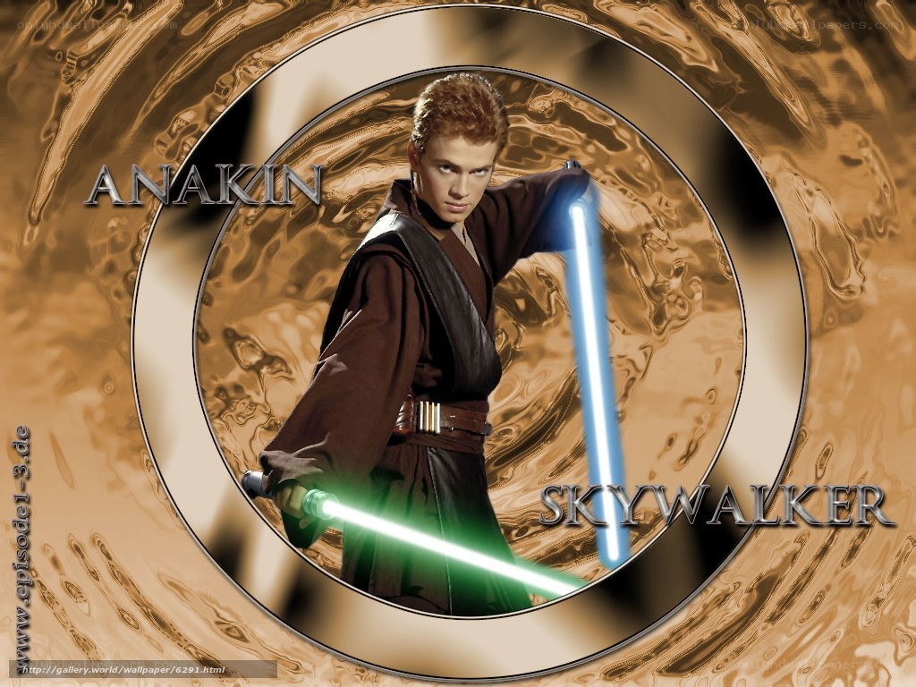 Anakin Skywalker with lightsabers