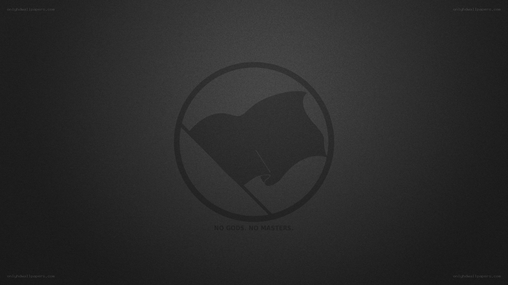 Anarchist symbol on dark background