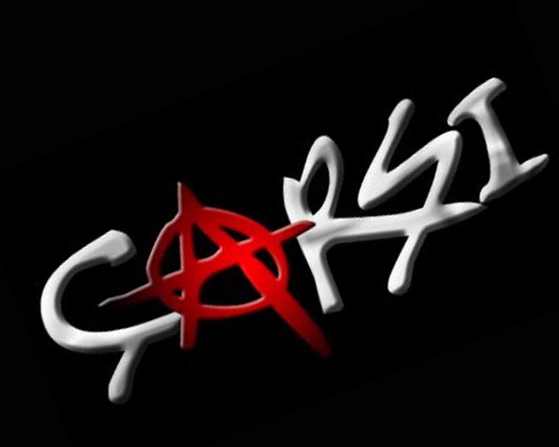 Anarchist symbol with text
