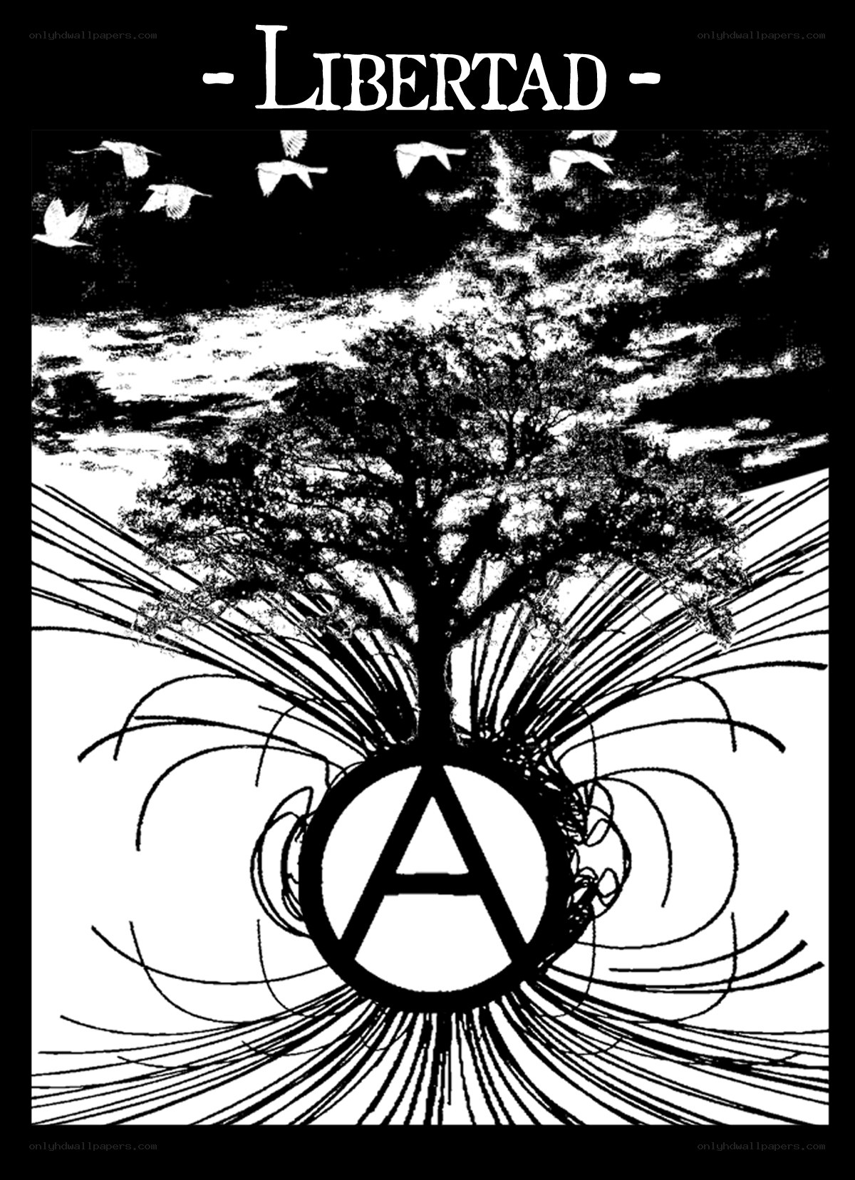 Anarchy and freedom symbol