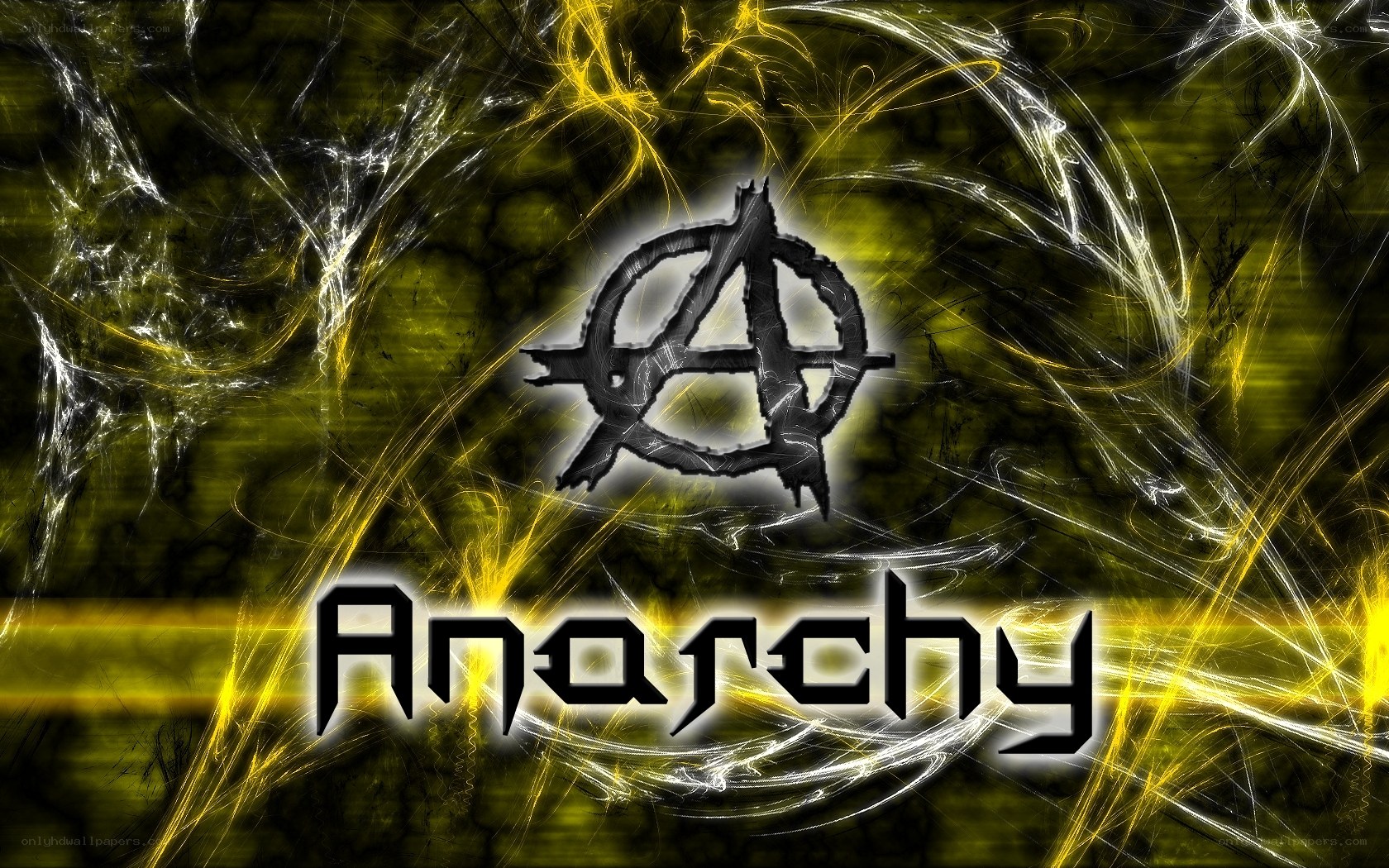 Anarchy symbol on abstract background