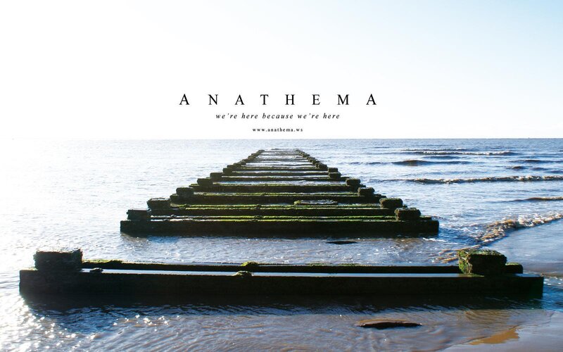 Anathema text on pier