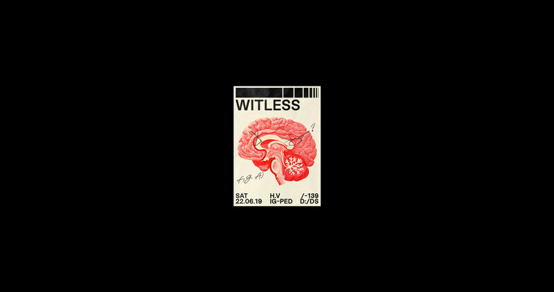 Anatomical Brain Illustration — Red, Clinical