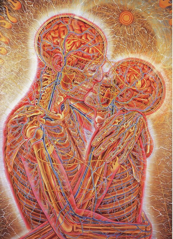 Anatomical embrace artwork