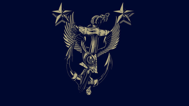 anchor and wings emblem