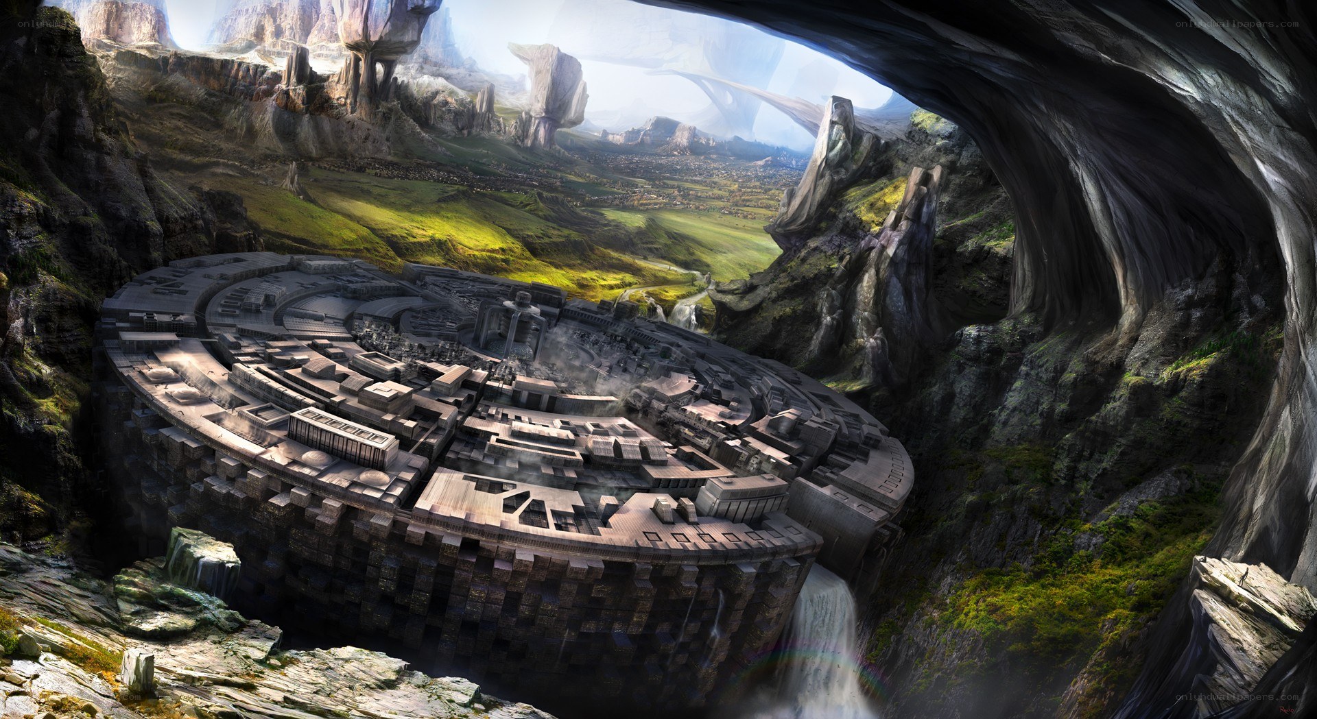 ancient alien city in canyon