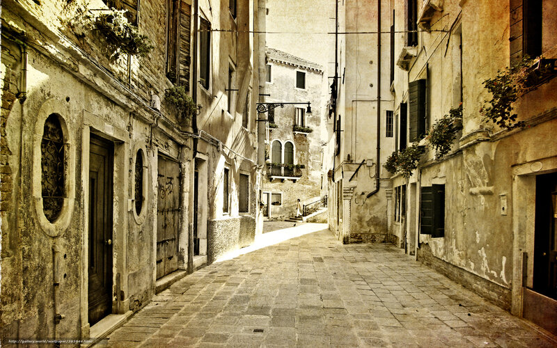 Ancient Alleyway in Venice