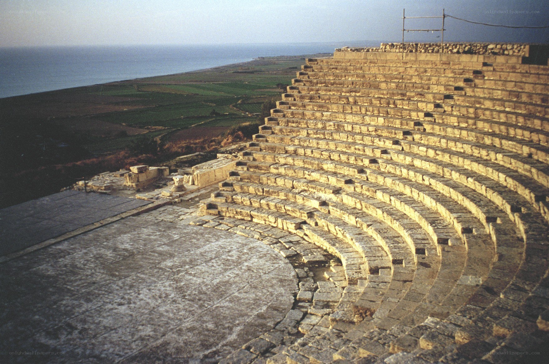 Ancient amphitheater by the sea