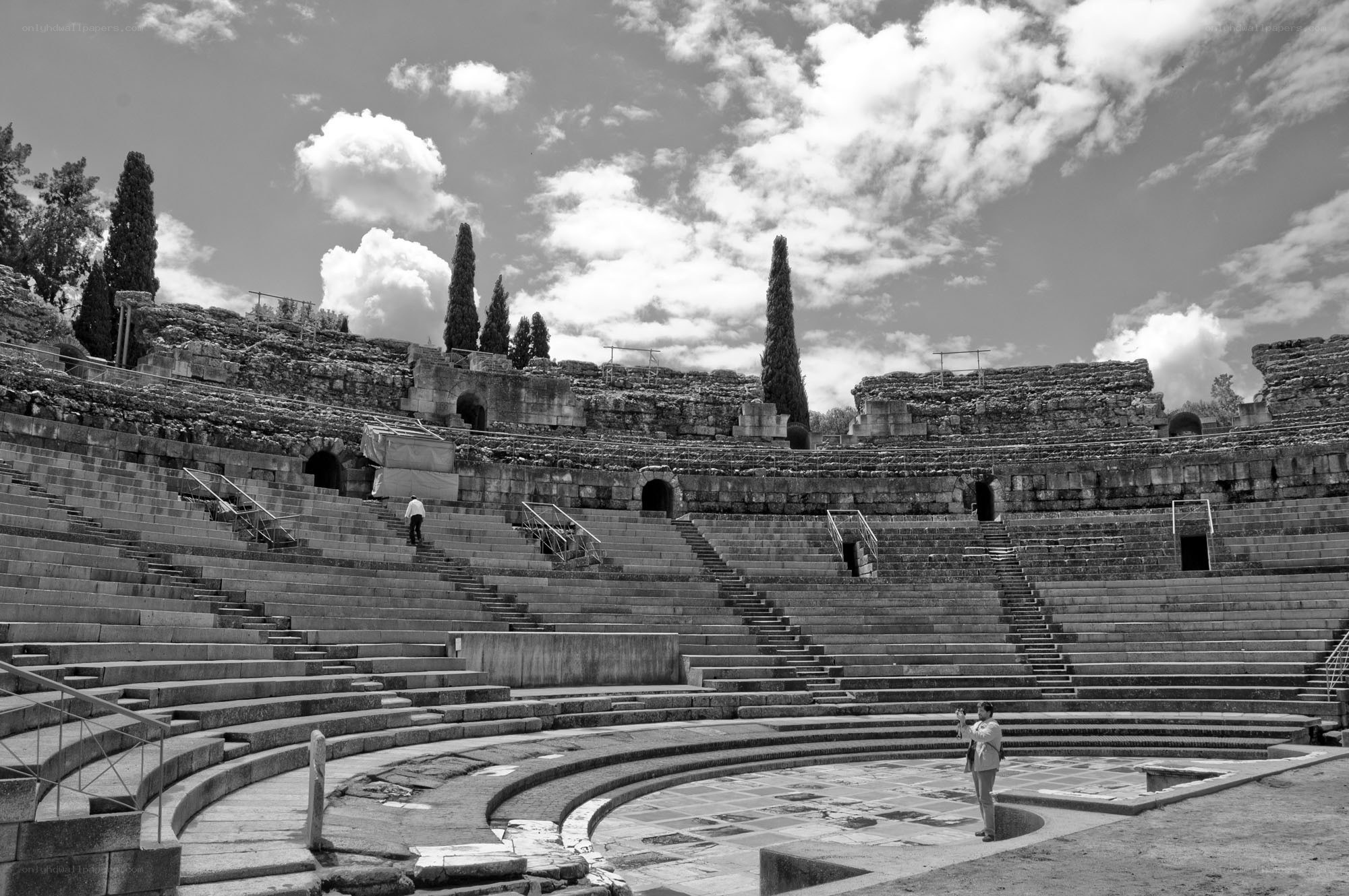 Ancient amphitheater ruins