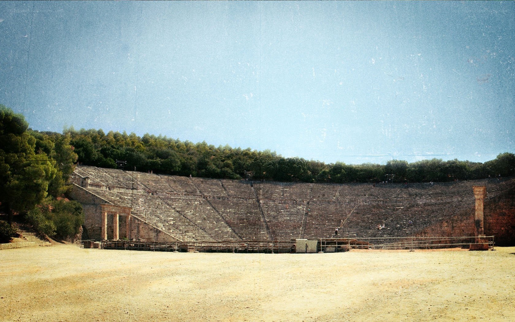 Ancient amphitheater ruins