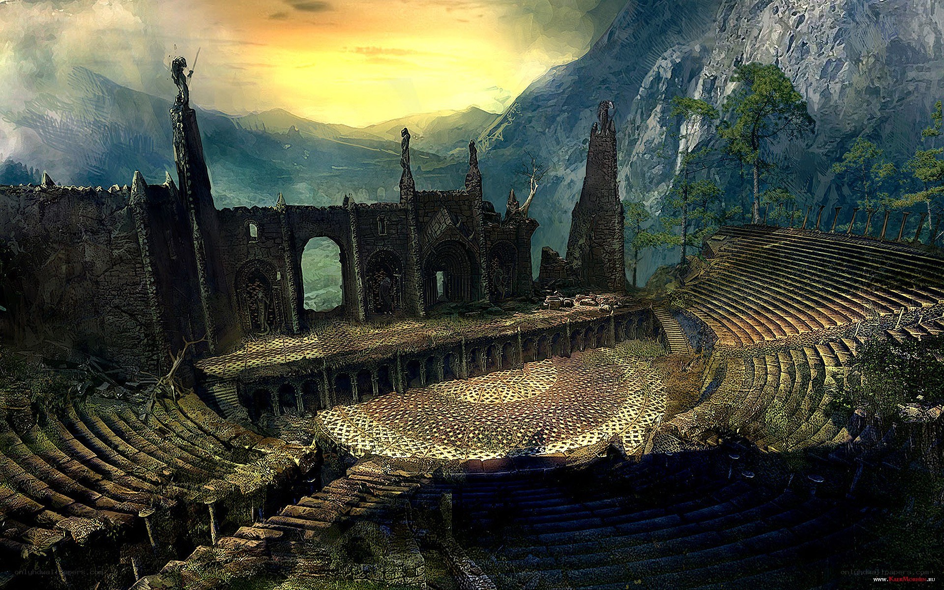 ancient amphitheater ruins