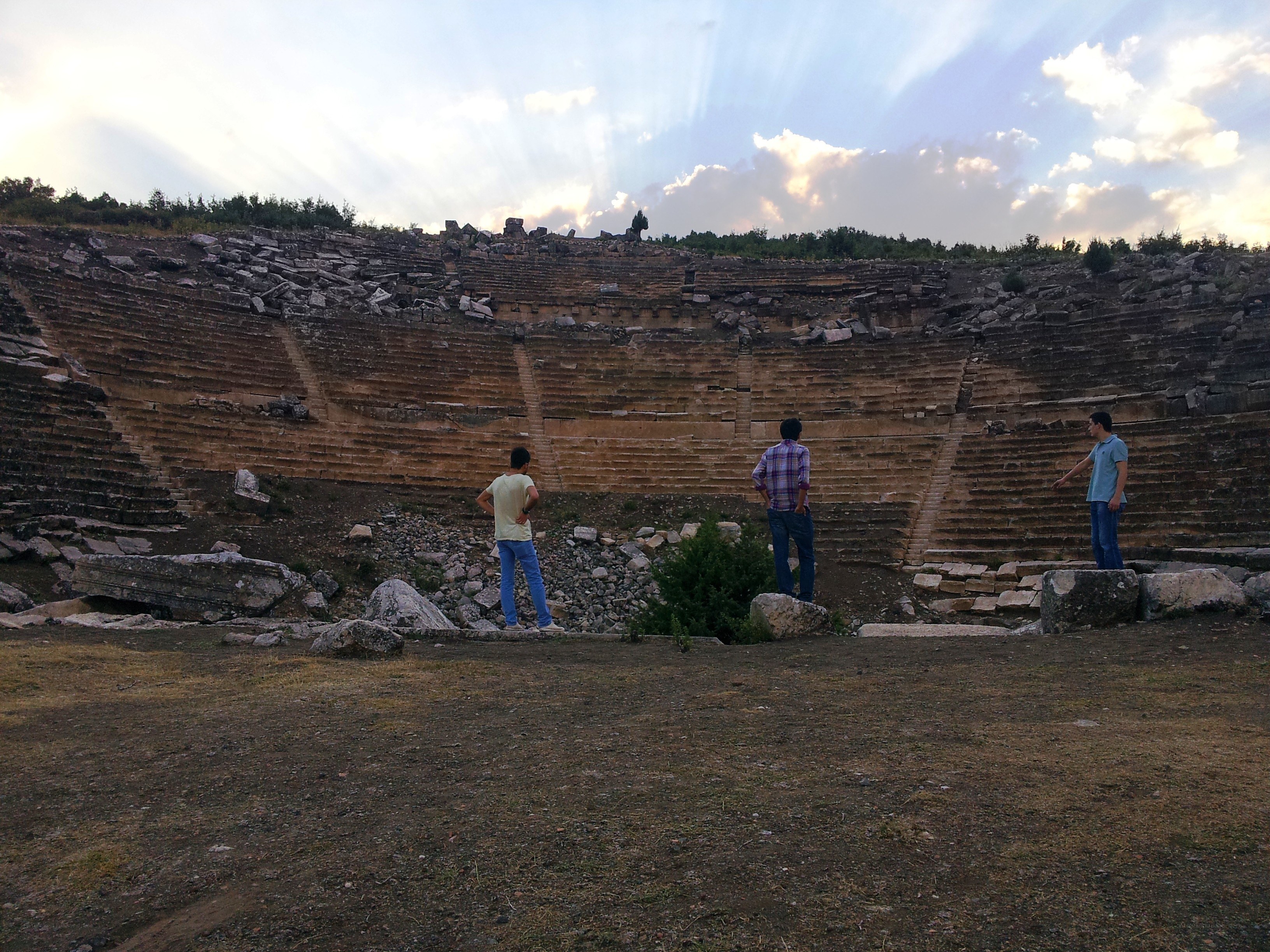 Ancient amphitheater ruins