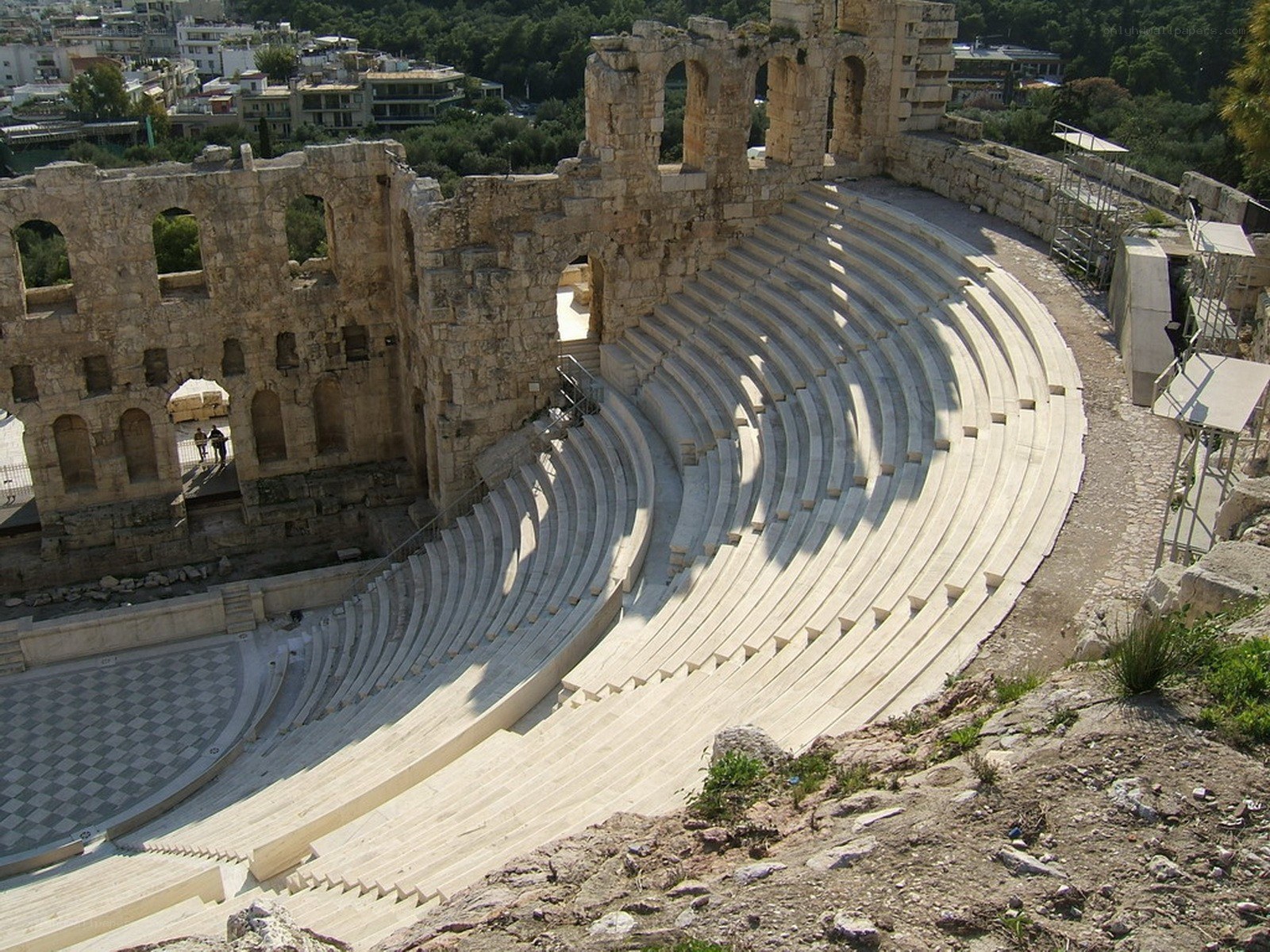 Ancient amphitheater ruins