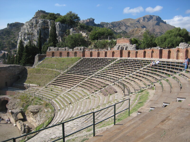 Ancient Amphitheater Ruins — Brown